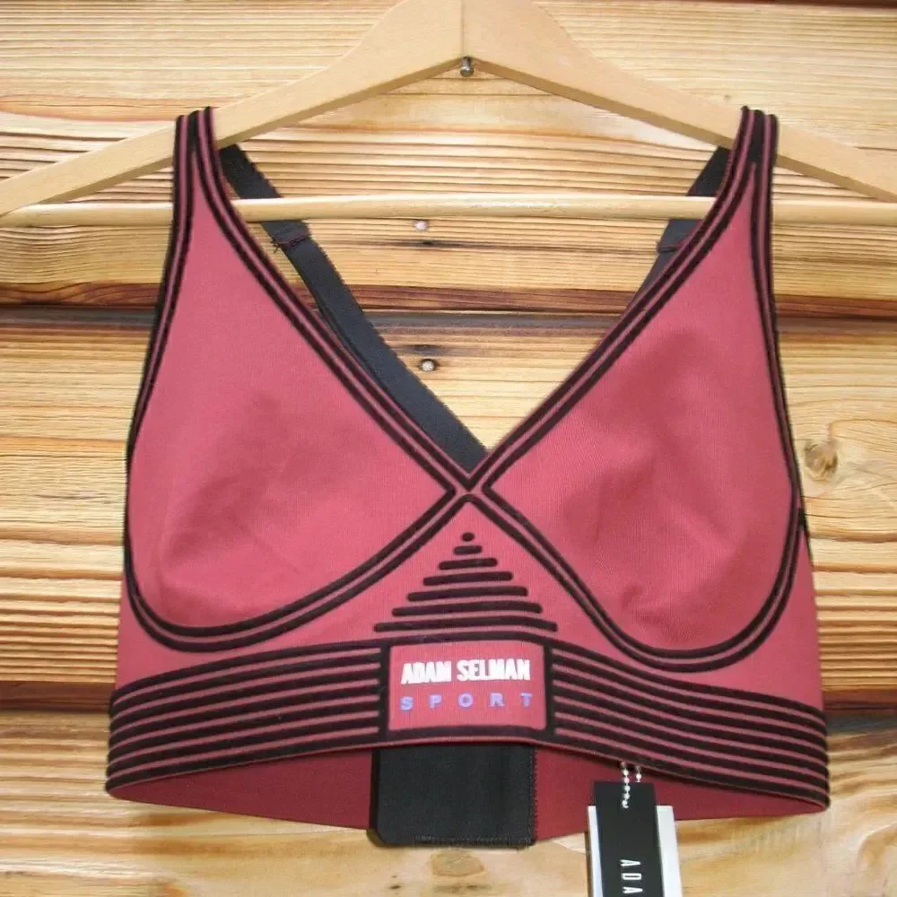 NWT Adam Selman Sport V Neck Bra Revolve